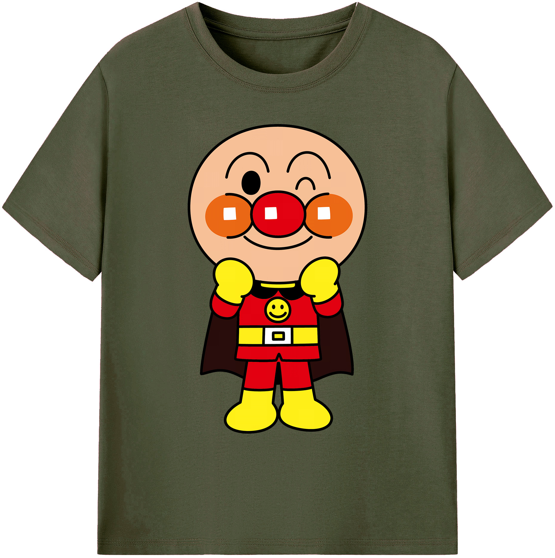 （画像用） アンパンマン Anpanman 綿100％ メンズ半袖Tシャツ｜肌触りやわらか＆通気性